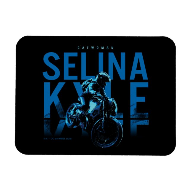 Catwomen Selina Kyle Motorcykel Magnet (Horisontell)