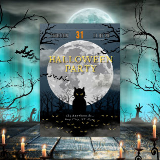 Caty Halloween Party  Inbjudningar