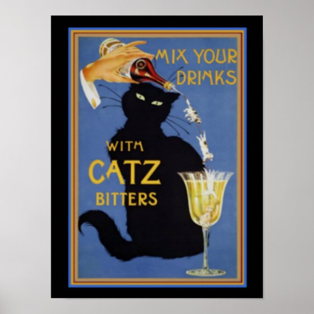 Catz Bitters 12 x 16 Skriv ut Poster (Framsidan)