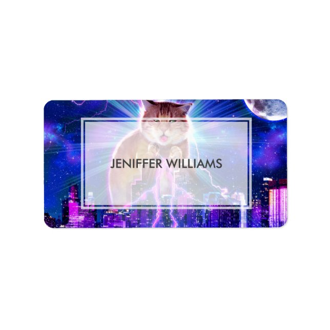 Catzilla Adressetikett (Framsidan)