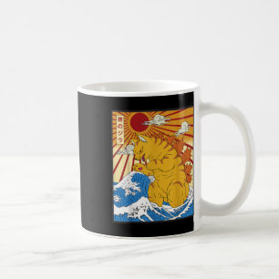 Catzilla Cat Japane Kawaii Funny Graphic T Kaffemugg