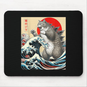 Catzilla Cat japansk art Musmatta