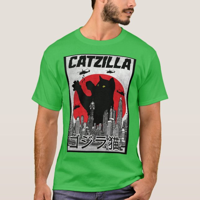 Catzilla-familjen T Shirt (Framsida)