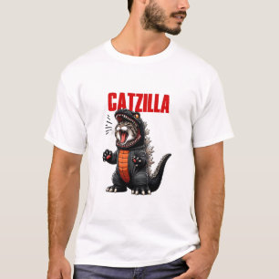 Catzilla - Funny Cat Godzilla Mashup T Shirt