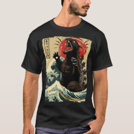 Catzilla Funny Cat Japansk Art Kitten Cat Lovers T Shirt