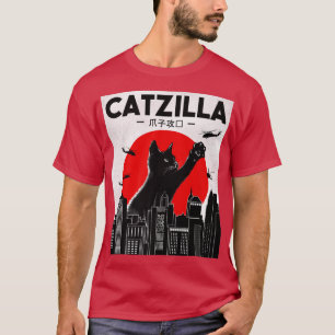Catzilla Funny Cat, Lusnykatt, Cat Lover T Shirt