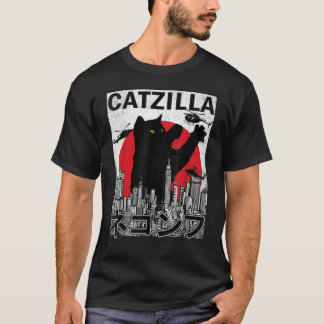Catzilla Japansk Vintage Sunset Classic T-Shirt