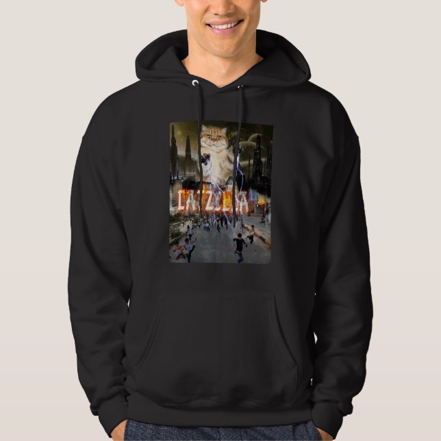 Catzilla Kattunge Hoodie (Framsida)