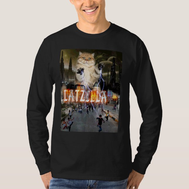 Catzilla Kattunge T Shirt (Framsida)