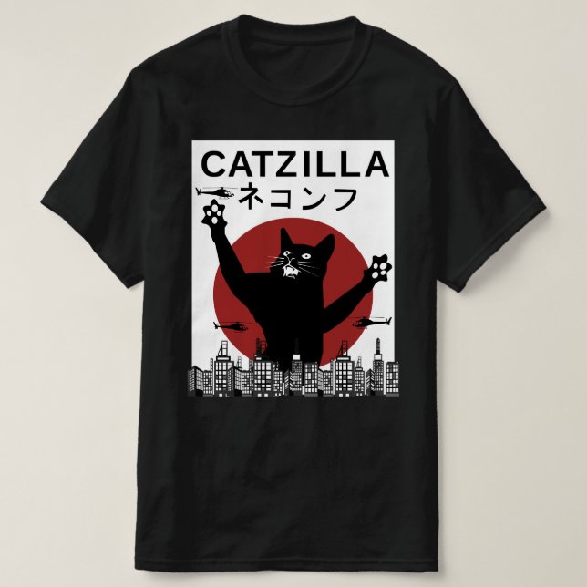 CATZILLA MONSTER T SHIRT (Design framsida)