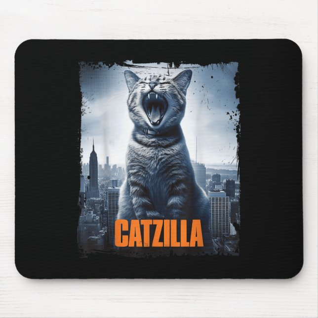 Catzilla Roaring over City Skyline Cat Monster Kit Musmatta (Framsidan)