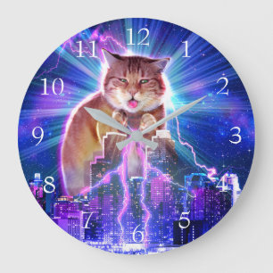 Catzilla Stor Klocka