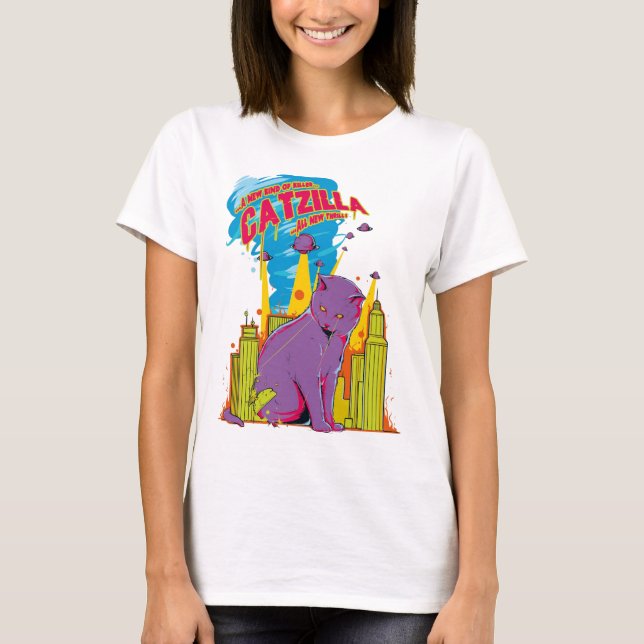 Catzilla T-shirt (Framsida)