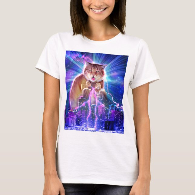 Catzilla T Shirt (Framsida)