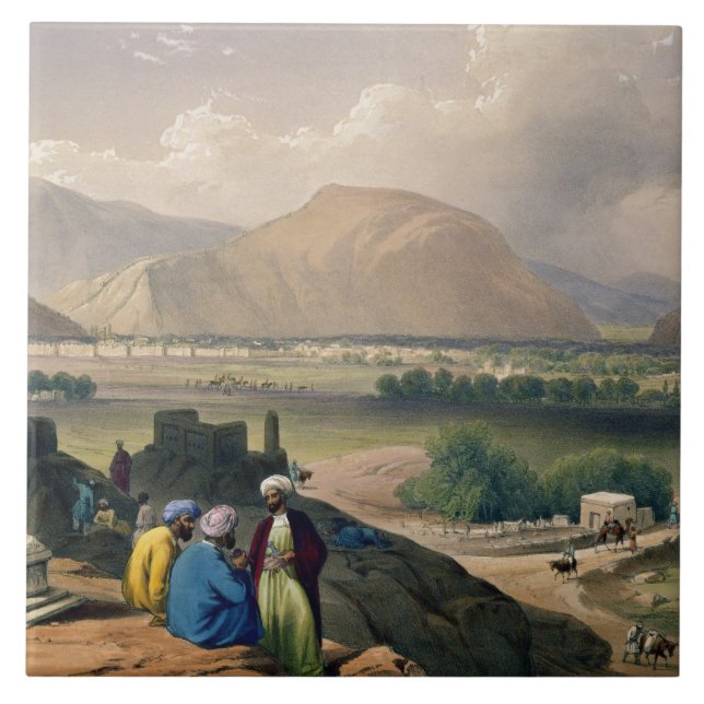 Caubul från begrava som malas på berg Ridg Kakelplatta (Framsidan)