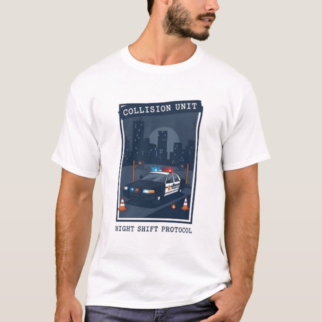 Caucasian Collision Unit Field Operator T Shirt (Framsida)