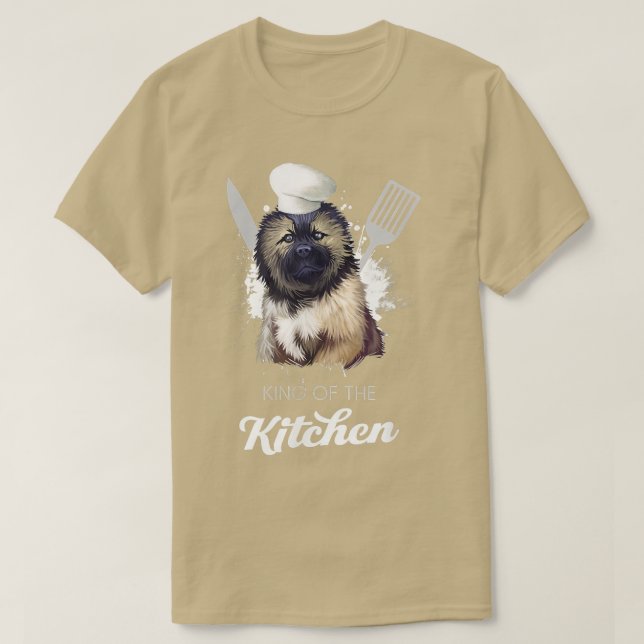 Caucasian Shepherd Dog King of the Kitchen Cooking T Shirt (Design framsida)
