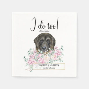 Caucasian Shepherd Hund Bröllop Cocktail Napkins Pappersservett