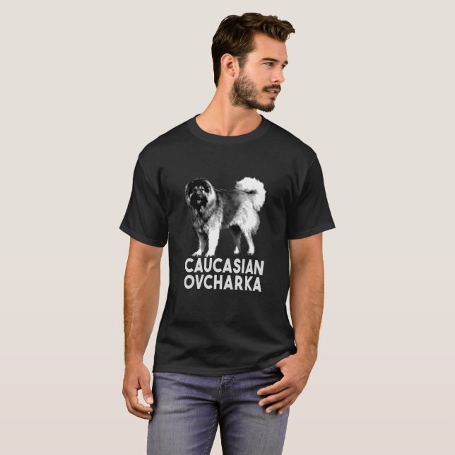 CaucasianOvcharka T-tröja Tee (Hel framsida)
