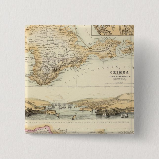 Caucausus och Crimea Knapp (Framsida)