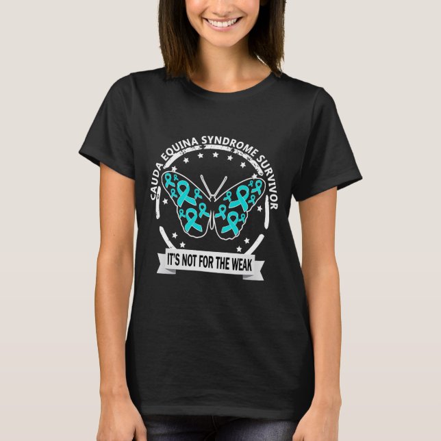 Cauda Equina Syndrome Breast Cancer T Shirt (Framsida)
