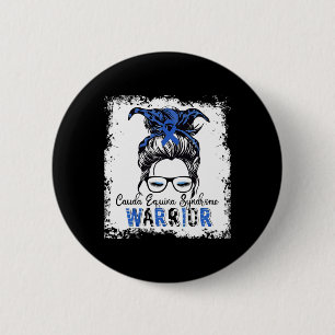 Cauda Equina Syndrome Warrior Blue Ribbon Awarenes Knapp