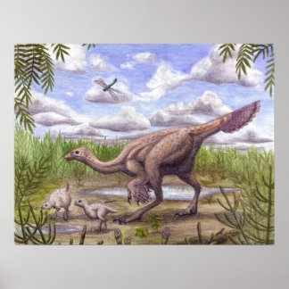 Caudipteryx Skriv ut Poster
