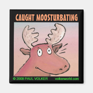 CAUGHT MOOSTURBATING 3.00 MAGNET