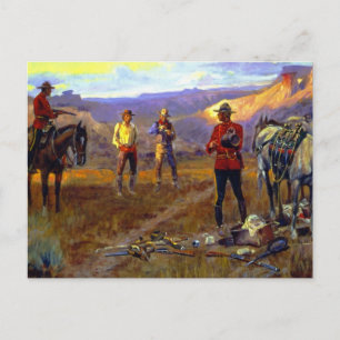 “Caught With the Goods” av Charles M Russell Vykort