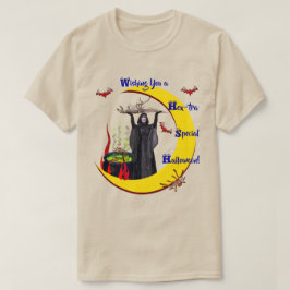 Cauldron Måne Halloween Unisex T Shirt