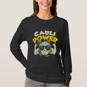Cauli Power Vegansk Kost för Bodybuilding Vegetari T Shirt