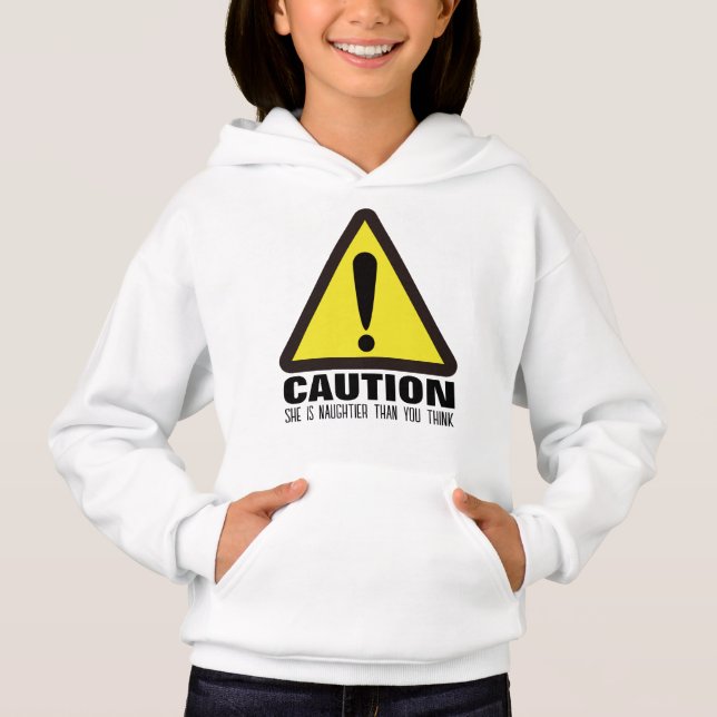 Caution! Funny Holiday Gift Hoodie T Shirt (Framsida)