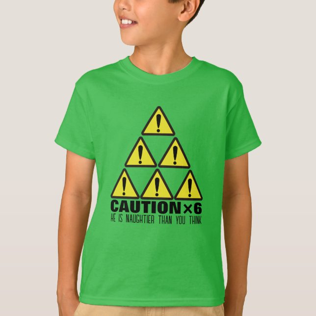 Caution! Funny Holiday Gift T-shirts  (Framsida)