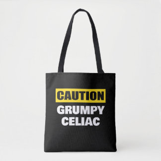 Caution Grumpy Celiac Coeliac Tygkasse