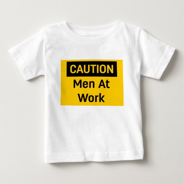 CAUTION Manar på arbetsplatsen T-shirt (Framsida)