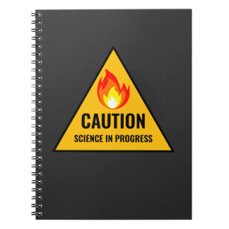 Caution Science in Progress Anteckningsbok