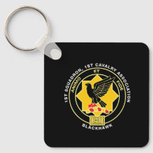 Cav Association Classic Black Keychain