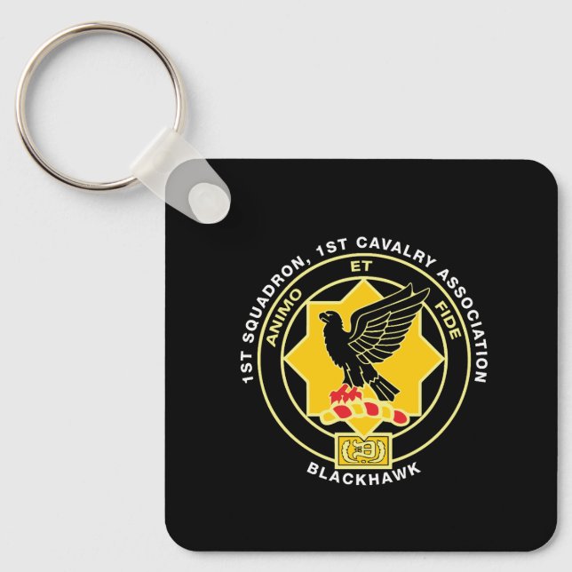 Cav Association Classic Black Keychain Nyckelring (Framsida)