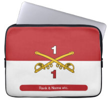 Cav Guidon Crossed Sabers Laptop sleeve