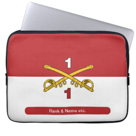 Cav Guidon Crossed Sabers Laptop sleeve