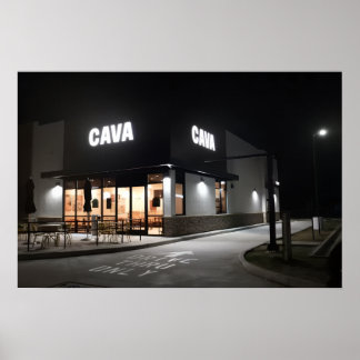 Cava Nattbild Poster