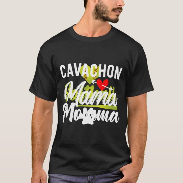 Cavachon Älskare presenterar Cavachon Mamma Cavach T Shirt (Framsida)