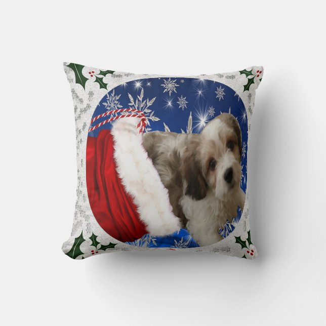Cavachon Pillow, Jul Hund Kudde (Framsida)