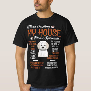Cavachon som besöker mitt hus, kom ihåg t shirt