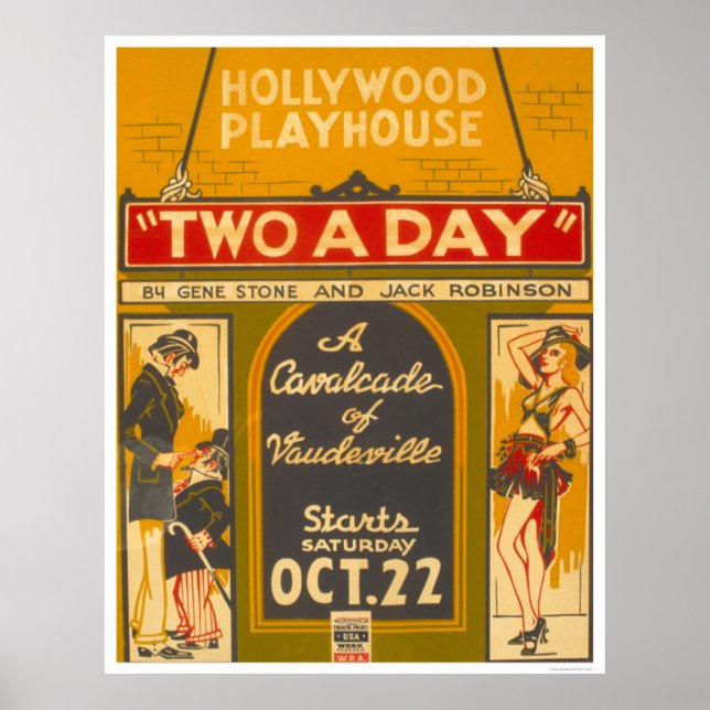 CavalcadeVaudeville1938 WPA Poster (Framsidan)