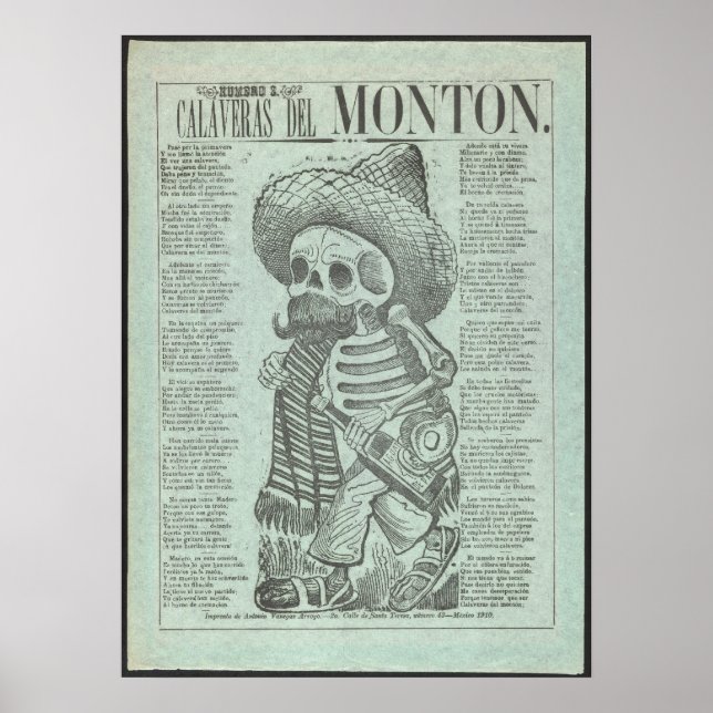 Cavalera del Monton Poster reproduktion (Framsidan)