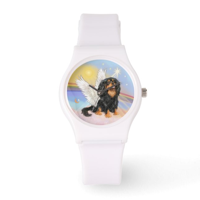 Cavalier Ängel (svart/gyllenbrun)-(R) Armbandsur (Framsida)