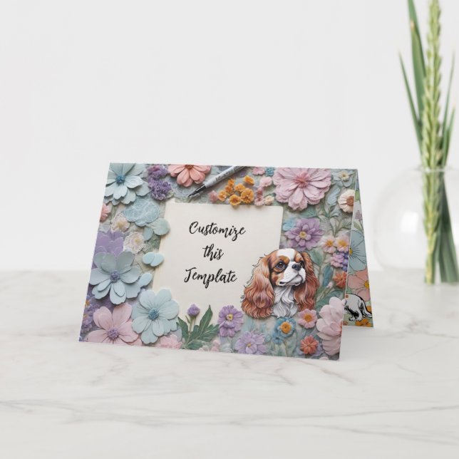 Cavalier anpassningsbar tack kort (Framsida)