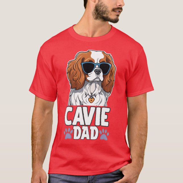 Cavalier Dad Classy1 girl T Shirt (Framsida)