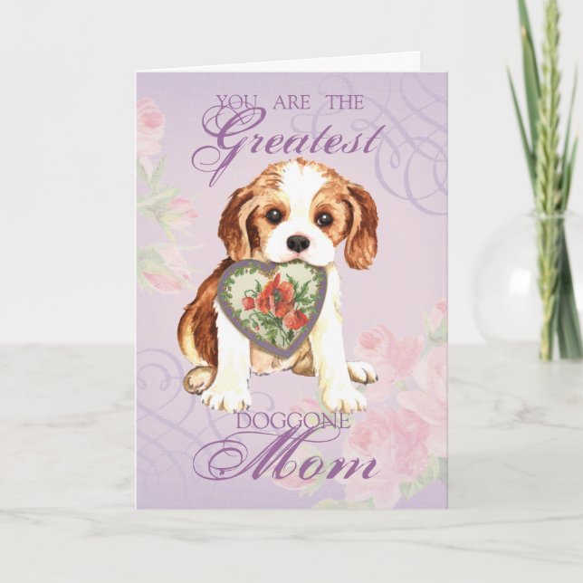 Cavalier Heart Mamma Kort (Framsida)